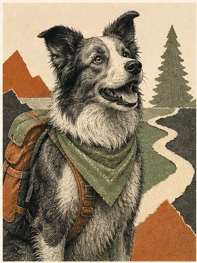 Collector-print portrait for Adventure Buddy